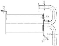 Глушитель TRIALLI EMM 1416