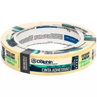 Малярная лента Blue Dolphin Masking Tape, желтая, 25мм х 50м