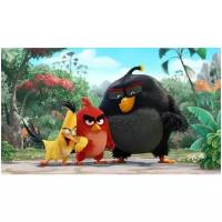 Деревянные пазлы для детей Энгри Бердс, Angry Birds Бомб и Ред Детская Логика