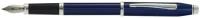 Перьевая ручка Cross Century II Blue lacquer, синий лак с отделкой родием, перо М CROSS MR-AT0086-103MS