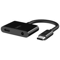 Переходник Belkin USB-C - USB-C и miniJack 3.5, черный
