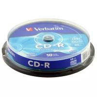 Диск CD-R Verbatim 700Mb 52x Extra Protection 10 шт. cake box