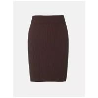 Lichi трикотажная юбка мини, цвет коричневый, размер XS