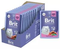 Влажный корм для кошек Brit Premium Rabbit Chunks (кусочки в желе)