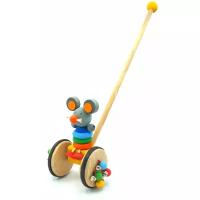 Каталка-игрушка S-Mala Мышонок 12003, разноцветный