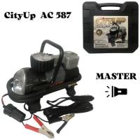 Автомобильный компрессор CityUP AС-587 Master 35л/с. большой мощности 180W с фонарем