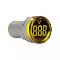 Индикатор значения напряжения AD22-RV желтый Энергия, 10 шт