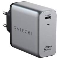 Зарядное устройство Satechi Compact Charger GaN Power (USB Type-C PD), серый космос