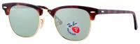 Солнцезащитные очки Ray-Ban, клабмастеры, оправа: пластик, поляризационные, с защитой от УФ, устойчивые к появлению царапин