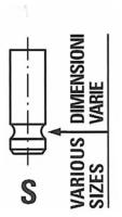 Клапан двигателя Daewoo 0.8/1.2 02 35.7x5.5x110.5 IN, R4894SNT FRECCIA R4894/SNT