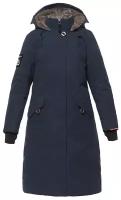 Пальто пуховое женское: Bask Hatanga V4 (44, Синий тмн)