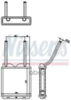 Радиатор Отопителя Nissens арт. 726531