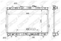 Радиатор Охлаждения Hyundai Elantra 1.6 / 2.0 / 2.0d 00-(Трубчатый) Xd Sat арт. SG-HY0003