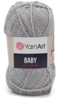 Пряжа для вязания YarnArt 'Baby' 50гр 150м (100% акрил) (195 серый), 5 мотков