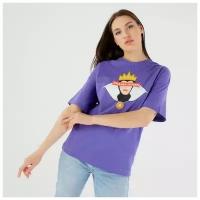 Футболка «Drama queen» Злодейки oversize, цвет фиолетовый