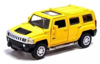 Машина металлическая HUMMER H3, 1:43, инерция, открываются двери, цвет жёлтый