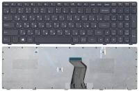 Клавиатура для ноутбука Lenovo G500 G505 G505A G510 G700 G700A G710 черная с черной рамкой арт 009704