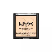 NYX professional makeup пудра Can't Stop Won't Stop Mattifying Powder компактная матирующая fair