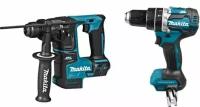 Набор электроинструментов MAKITA Combo Kit: Перфоратор DHR171 + Дрель DHP484 (DLX2278)