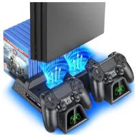 Многофункциональный стенд DOBE для PS4/Slim/PRO с индикаторами и функцией охлаждения, TP4-882C