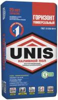 Ровнитель (наливной пол) универсальный Unis Горизонт самовыравнивающийся быстротвердеющий 20 кг