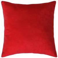 Подушка декоративная MATEX Velours, 35 x 35 x 15 см, ярко-красный