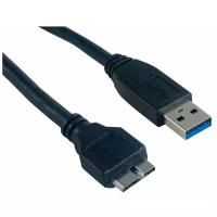 Кабель USB-A 3.0 - micro USB 3.0 Type B, 1 м для портативных внешних дисков, KS-is