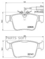 Колодки тормознае дисковые P23180 BREMBO P23180