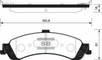 Колодки тормозные задние Sangsin Brake SP1370