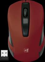 Беспроводная мышь Defender #1 MM-605, красный