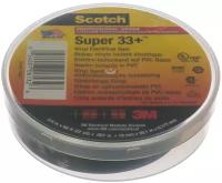 3М Scotch Super 33+ изоляционная лента высшего класса, 19мм х 20м х 0,18мм 7000042541