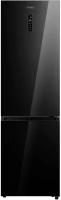 Холодильник Korting KNFC 62029 GN/XN/W/X, черное стекло