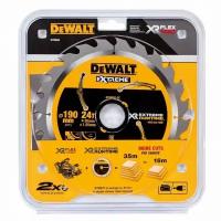 Диск пильный по дереву 190х30мм, 24зуб. FlexVolt DEWALT DT99562