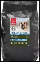 Сухой корм для собак Blitz (Блиц) Fresh Trout All Breeds Low Grain Holistic малозерновой, свежая форель, 12кг