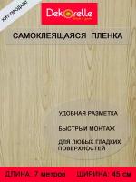 Самоклеющаяся пленка ПВХ для мебели и стен 0,45х 7м водостойкая матовая в рулоне для декора самоклеющиеся обои