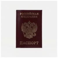 Обложка для паспорта, бордовый