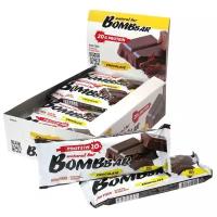 Bombbar Протеиновые батончики без сахара Двойной шоколад, 12 шт х 60г