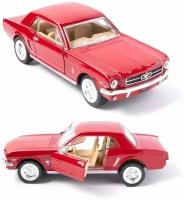 Металлическая машинка Kinsmart 1:36 «1964 1/2 Ford Mustang» инерционная, красная KT5351D-4
