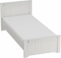 Кровать Прованс бодега белая, патина премиум 90х200 см