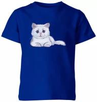 Детская футболка «Белый котенок»