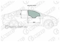 XYG SOLARISFDRH Стекло переднее правое опускное HYUNDAI SOLARIS/KIA RIO 4/5D 10-17