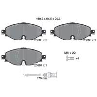 Дисковые тормозные колодки передние Textar 2568301 для Cupra, Skoda, Volkswagen, Audi, SEAT (4 шт.)