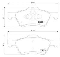 Колодки торм. для а/м Mazda Tribute (00-)/Ford Maverick (01-) диск. перед. (PF 4266), TRIALLI PF4266