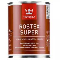Противокоррозийная алкидная грунтовка Tikkurila Rostex Super 1L Grey