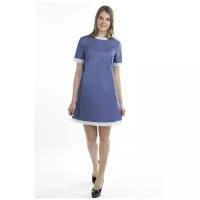 Синее платье с кружевной окантовкой Bast (9546, синий, размер: 50)