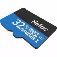 Netac P500 Standard 32GB MicroSDHC U1/C10 up to 90MB/s, retail pack card only