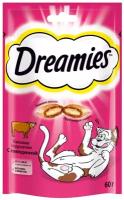 Dreamies Лакомые подушечки для кошек с говядиной, 7555, 0,06 кг