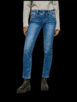 Джинсы женские, Pepe Jeans London, артикул: PL204159, цвет: голубой (MF5), размер: 32/32