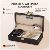 Набор кофейных ложек PICARD & WIELPUTZ, SOLINGEN на 6 персон, 6 предметов, модель 