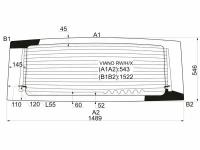 Стекло Заднее С Обогревом Mercedes-Benz Vito/Viano W639 03-10 XYG арт. VIANO RW/H/X